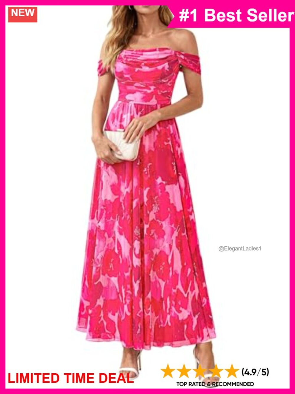 Off Shoulder Mesh Maxi Dress Ruched A-Line Backless Summer Cocktail